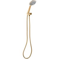Beliani - Duschkopf mit Brauseschlauch Gold abs Edelstahl 4 Strahlarten Modern Klassisch Handbrause Set für Badezimmer Dusche von BELIANI