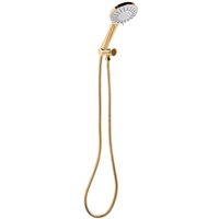 Beliani - Duschkopf mit Brauseschlauch Gold abs Edelstahl 5 Strahlarten Modern Klassisch Handbrause Set für Badezimmer Dusche von BELIANI