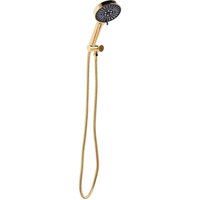 Beliani - Duschkopf mit Brauseschlauch Gold abs Edelstahl 6 Strahlarten Modern Klassisch Handbrause Set für Badezimmer Dusche von BELIANI