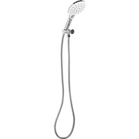 Beliani - Duschkopf mit Brauseschlauch Silber abs Edelstahl 4 Strahlarten Modern Klassisch Handbrause Set für Badezimmer Dusche von BELIANI