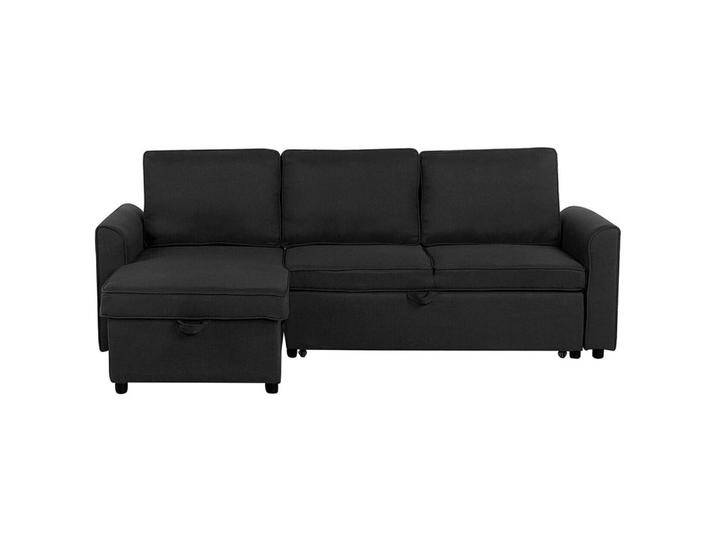 Beliani ECKSOFA, Schwarz, 3-Sitzer, L-Form, 228x145 cm, Wohnzimmer, Sofas & Couches, Wohnlandschaften, Ecksofas Beliani ECKSOFA, Schwarz, 3-Sitzer, L-Form, 228x145 cm, Wohnzimmer, Sofas & Couches, Wohnlandschaften, Ecksofas von BELIANI
