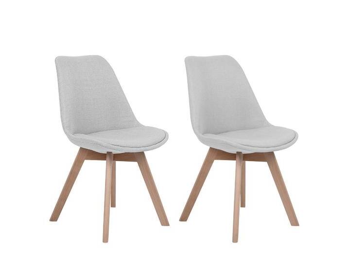Beliani ESSZIMMERSTUHL, Grau, 1-Sitzer, 47x84x43 cm, Esszimmer, Stühle, Esszimmerstühle, Vierfußstühle von BELIANI