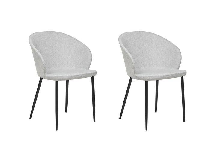 Beliani ESSZIMMERSTUHL, Grau, Schwarz, 45x82x45 cm, Esszimmer, Stühle, Esszimmerstühle, Vierfußstühle von BELIANI