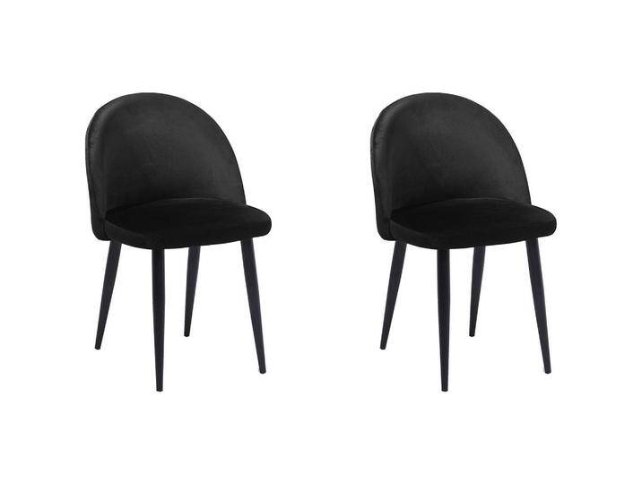 Beliani ESSZIMMERSTUHL, Schwarz, 50x81x47 cm, Esszimmer, Stühle, Esszimmerstühle, Vierfußstühle von BELIANI