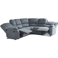 Beliani - Ecksofa Dunkelgrau Stoffbezug 5-Sitzer 2 Getränkehalter Kammer Manuell Verstellbar Sesselfunktion Relaxfunktion Modern Wohnzimmer Beliani - Ecksofa Dunkelgrau Stoffbezug 5-Sitzer 2 Getränkehalter Kammer Manuell Verstellbar Sesselfunktion Relaxfunktion Modern Wohnzimmer von BELIANI