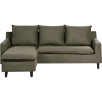 Beliani - Ecksofa Dunkelgrün Stoff L-Förmig Rechtsseitig Gepolstert Chaiselongue Kissen Universal Traditionell Wohnzimmer Beliani - Ecksofa Dunkelgrün Stoff L-Förmig Rechtsseitig Gepolstert Chaiselongue Kissen Universal Traditionell Wohnzimmer von BELIANI