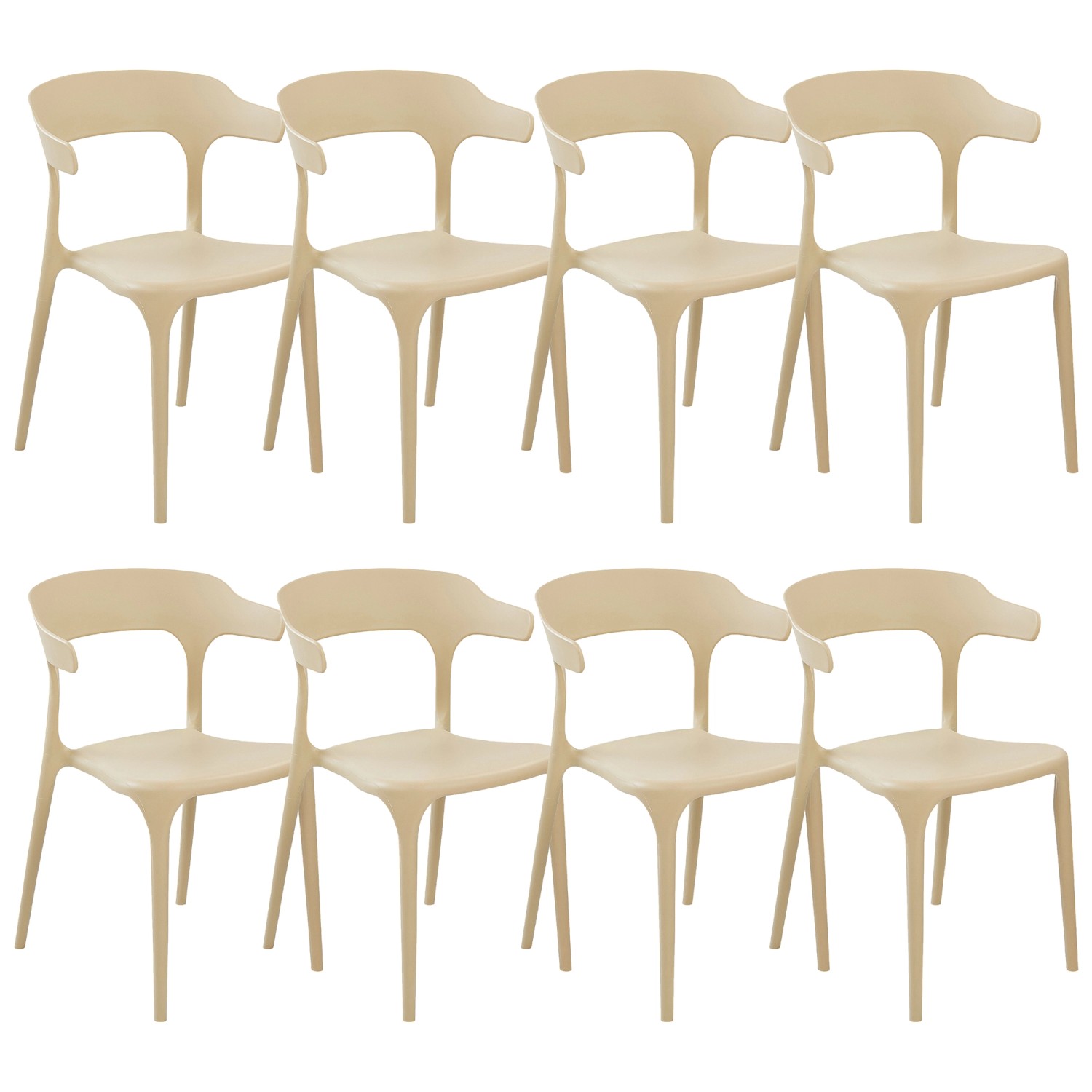Beliani Esszimmerstuhl Beige 49x50x76 Beliani Esszimmerstuhl Beige 49x50x76 von BELIANI