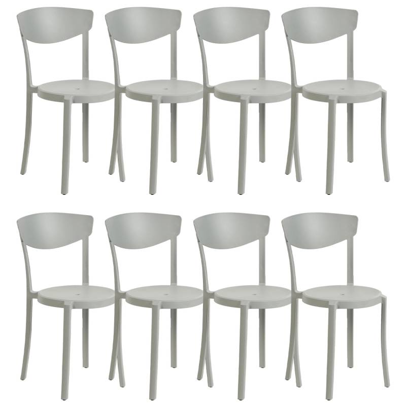 Beliani Esszimmerstuhl Grau 38x42x80 von BELIANI