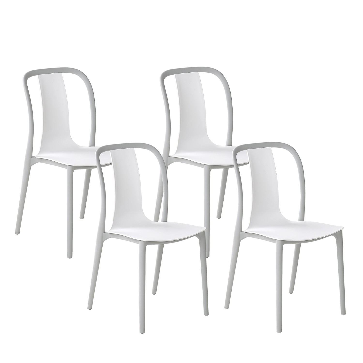 Beliani Esszimmerstuhl Grau Weiss 49x42x89 Beliani Esszimmerstuhl Grau Weiss 49x42x89 von BELIANI