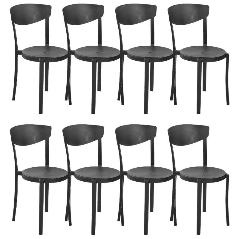 Beliani Esszimmerstuhl Schwarz 40x42x80 von BELIANI