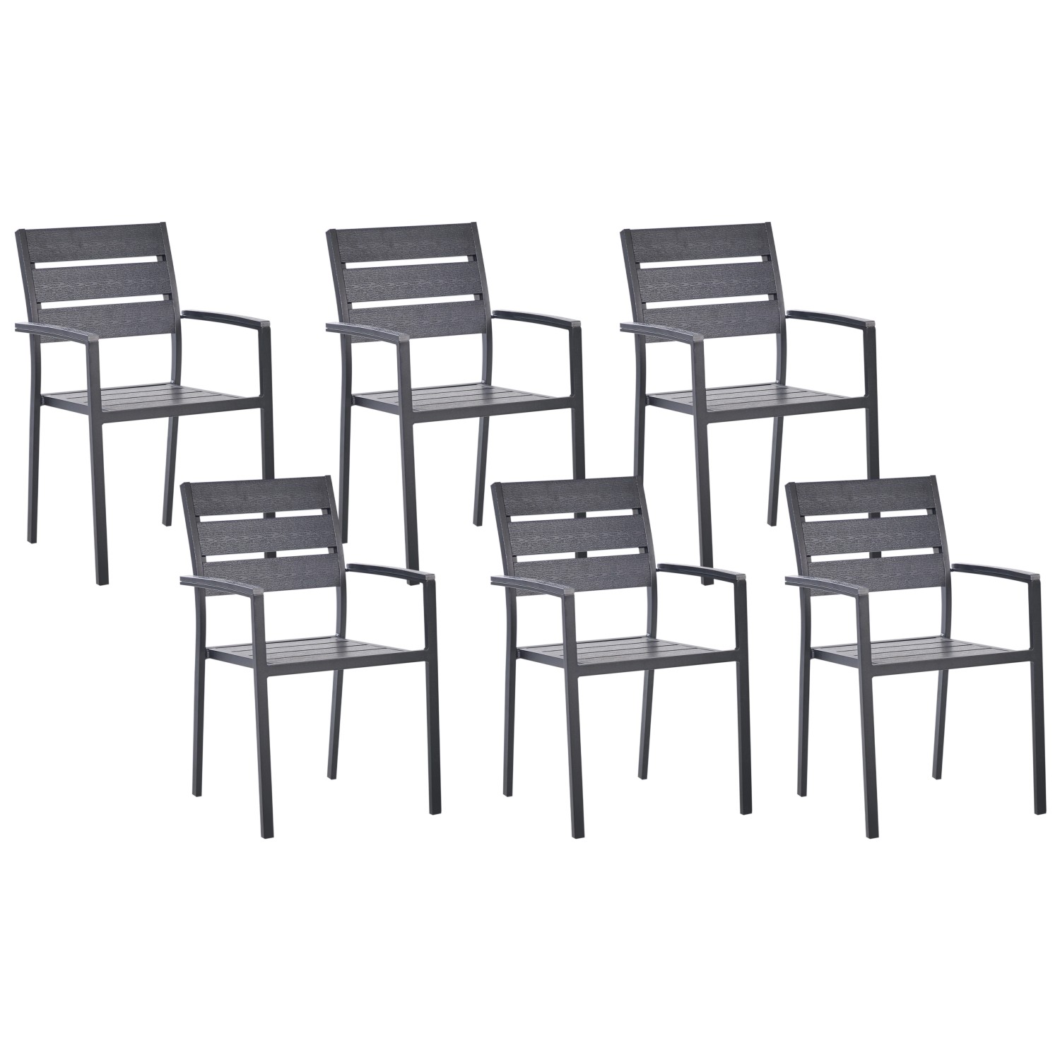 Beliani Esszimmerstuhl Schwarz Schwarz 57x54x88 Beliani Esszimmerstuhl Schwarz Schwarz 57x54x88 von BELIANI