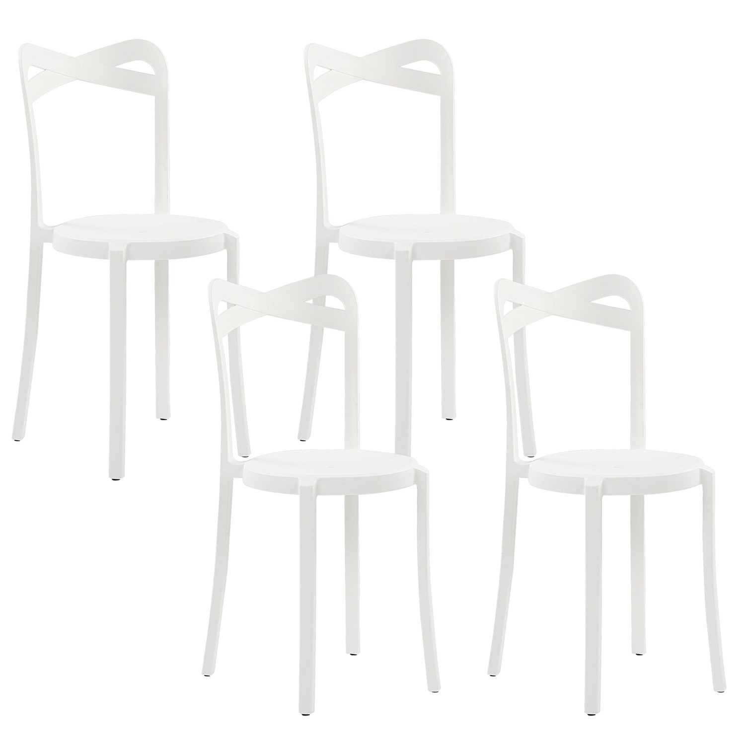 Beliani Esszimmerstuhl Weiss 40x38x80 Beliani Esszimmerstuhl Weiss 40x38x80 von BELIANI