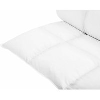 Bettdecke Weiß Japara Baumwolle Entendaunen 200 x 220 cm Extra Warm geräuscharm luftdurchlässig leicht Winter Schlafzimmer - Weiß von BELIANI