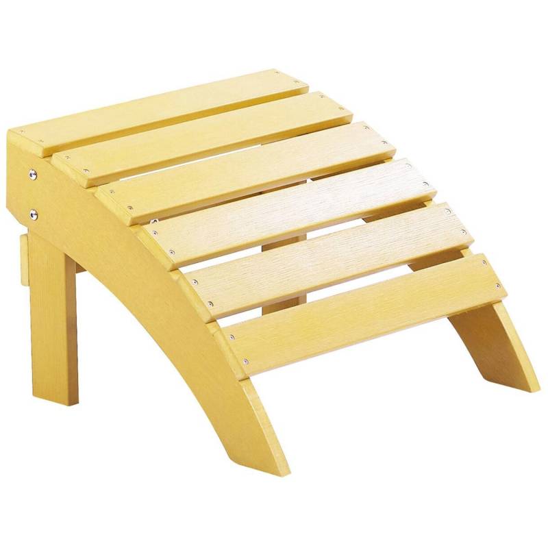 Beliani Fußhocker Gelb 43x50x34 von BELIANI