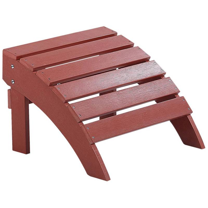 Beliani Fußhocker Rot 43x50x34 von BELIANI
