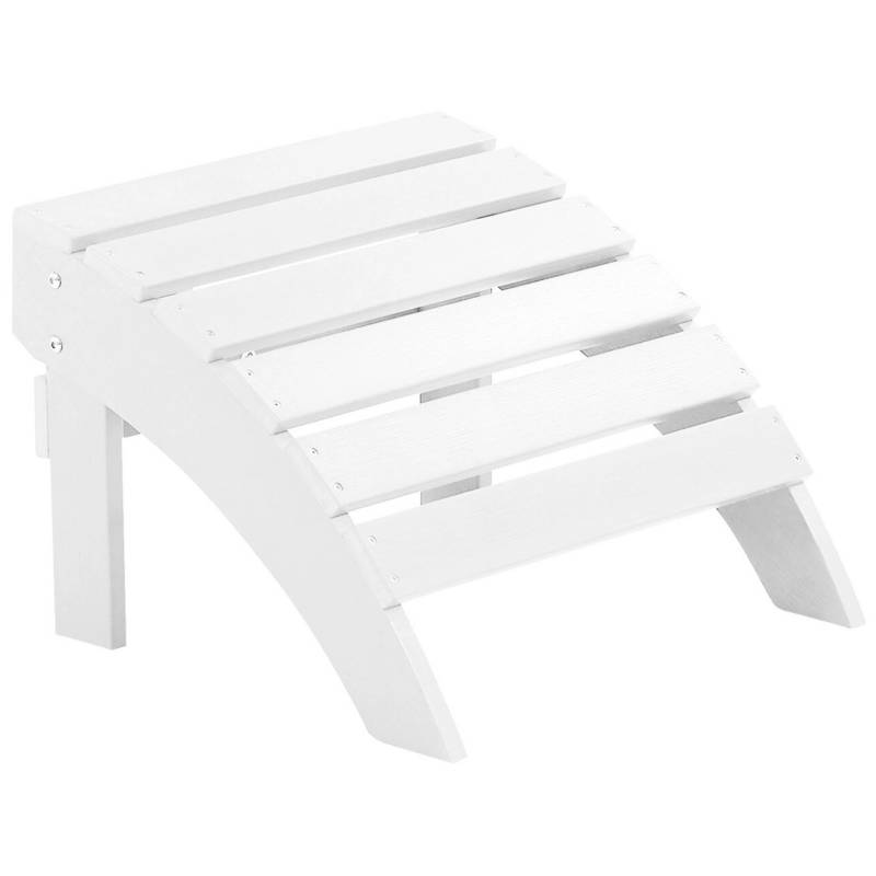 Beliani Fußhocker Weiss 43x50x34 von BELIANI