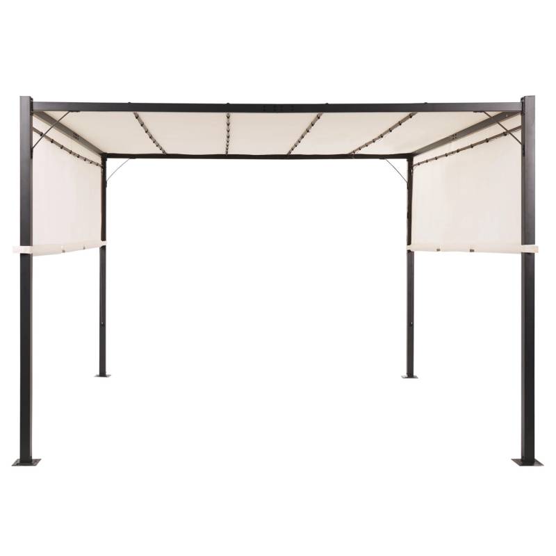 Beliani Garten-Pergola PARGA Beige Schwarz 310x310x215 Beliani Garten-Pergola PARGA Beige Schwarz 310x310x215 von BELIANI