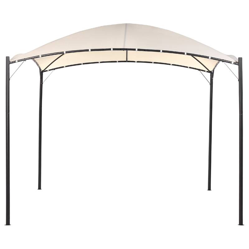 Beliani Garten-Pergola VOMERO Beige Schwarz 305x305x212 Beliani Garten-Pergola VOMERO Beige Schwarz 305x305x212 von BELIANI