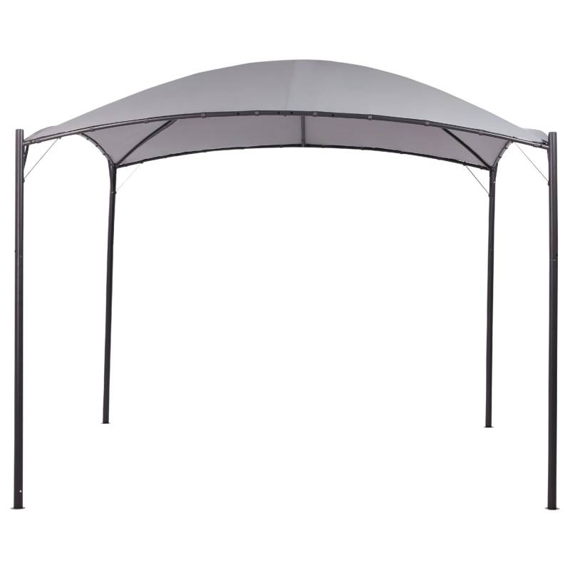 Beliani Garten-Pergola VOMERO Grau Schwarz 305x305x212 Beliani Garten-Pergola VOMERO Grau Schwarz 305x305x212 von BELIANI