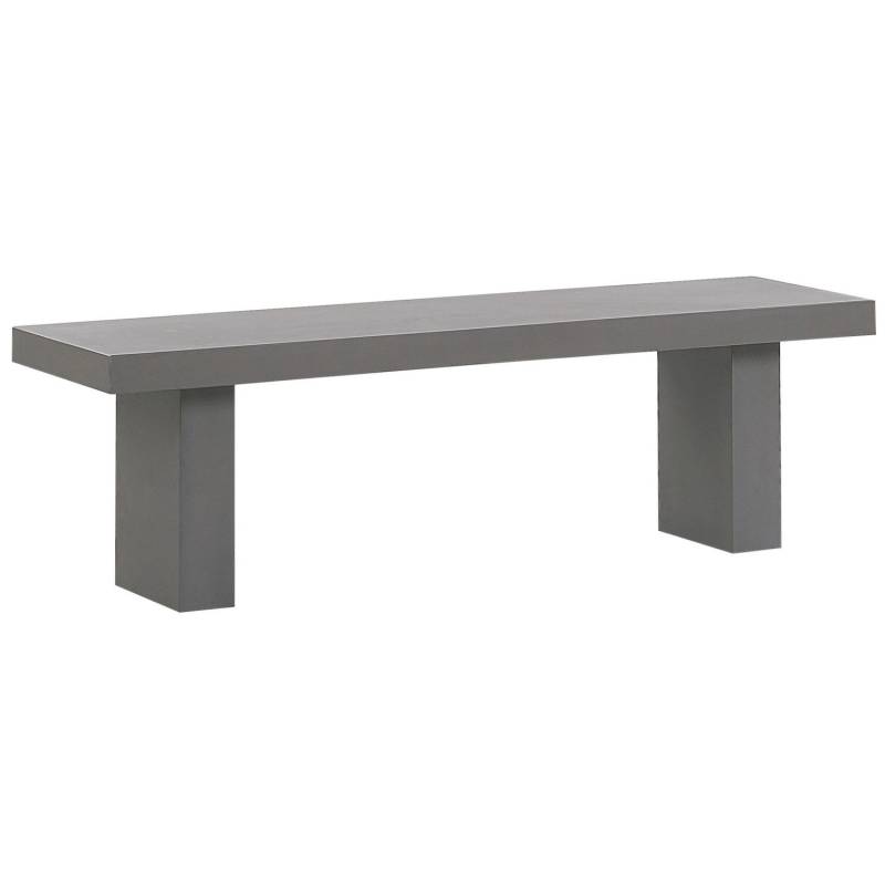 Beliani Gartenbank Grau 40x150x45 von BELIANI