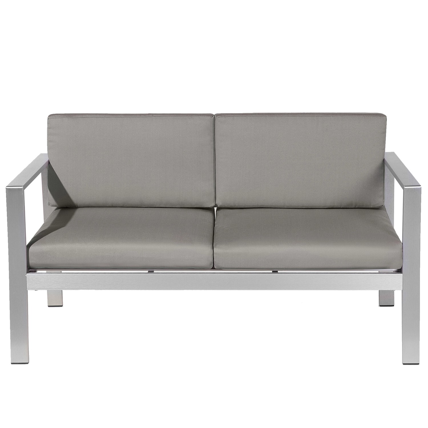 Beliani Gartenbank Grau Silber 70x142x80 Beliani Gartenbank Grau Silber 70x142x80 von BELIANI