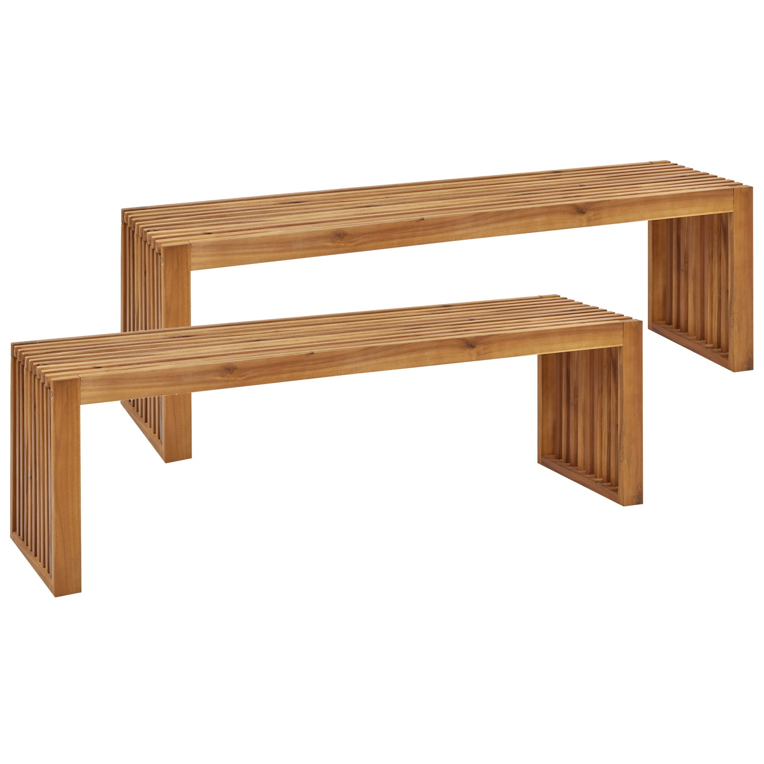 Beliani Gartenbank Heller Holzfarbton 40x150x45 Beliani Gartenbank Heller Holzfarbton 40x150x45 von BELIANI