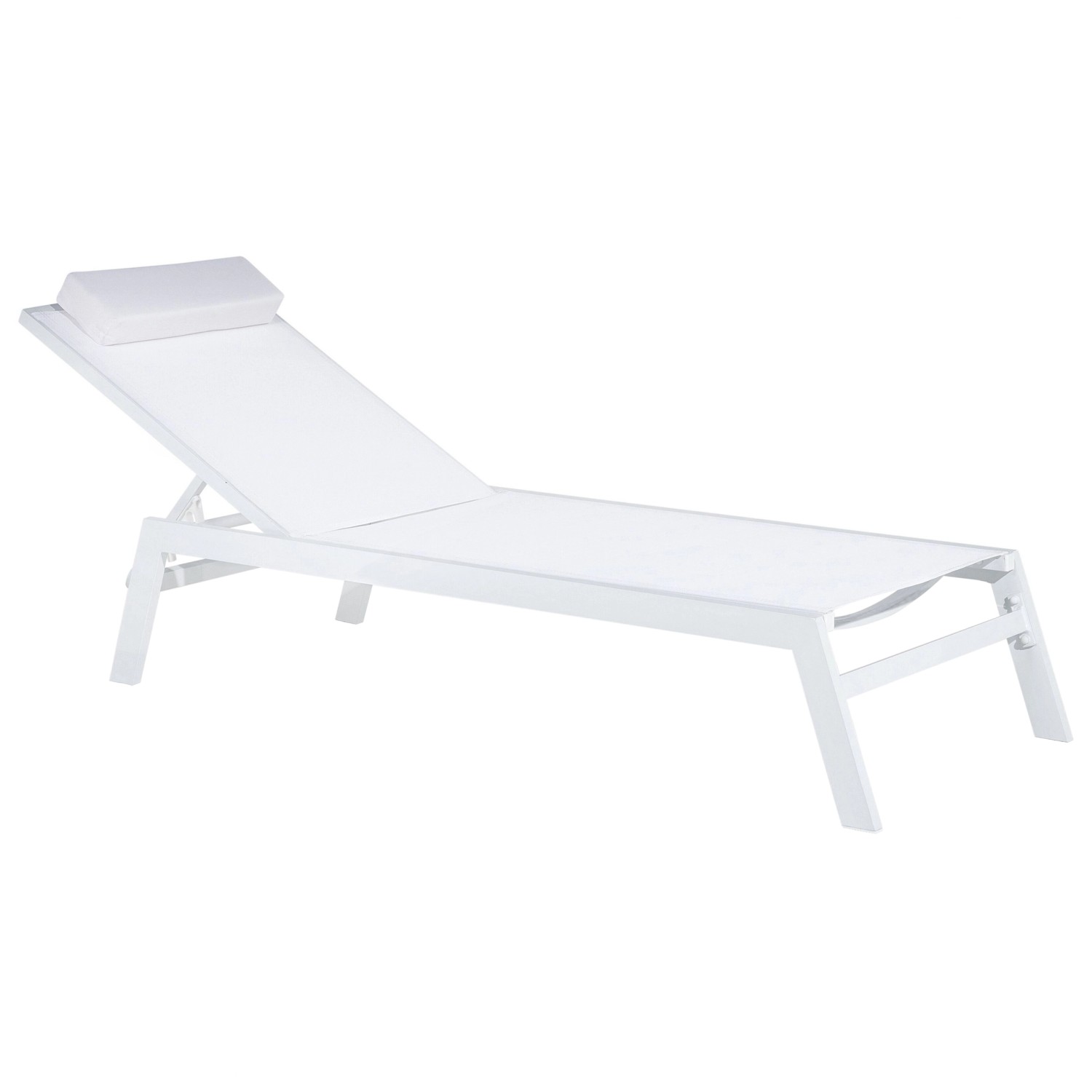 Beliani Gartenliege Weiss 155x66x103 Beliani Gartenliege Weiss 155x66x103 von BELIANI
