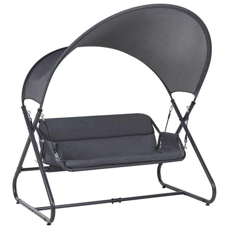 Beliani Gartenschaukel SOLAGNA Dunkelgrau 113x168x187 Beliani Gartenschaukel SOLAGNA Dunkelgrau 113x168x187 von BELIANI