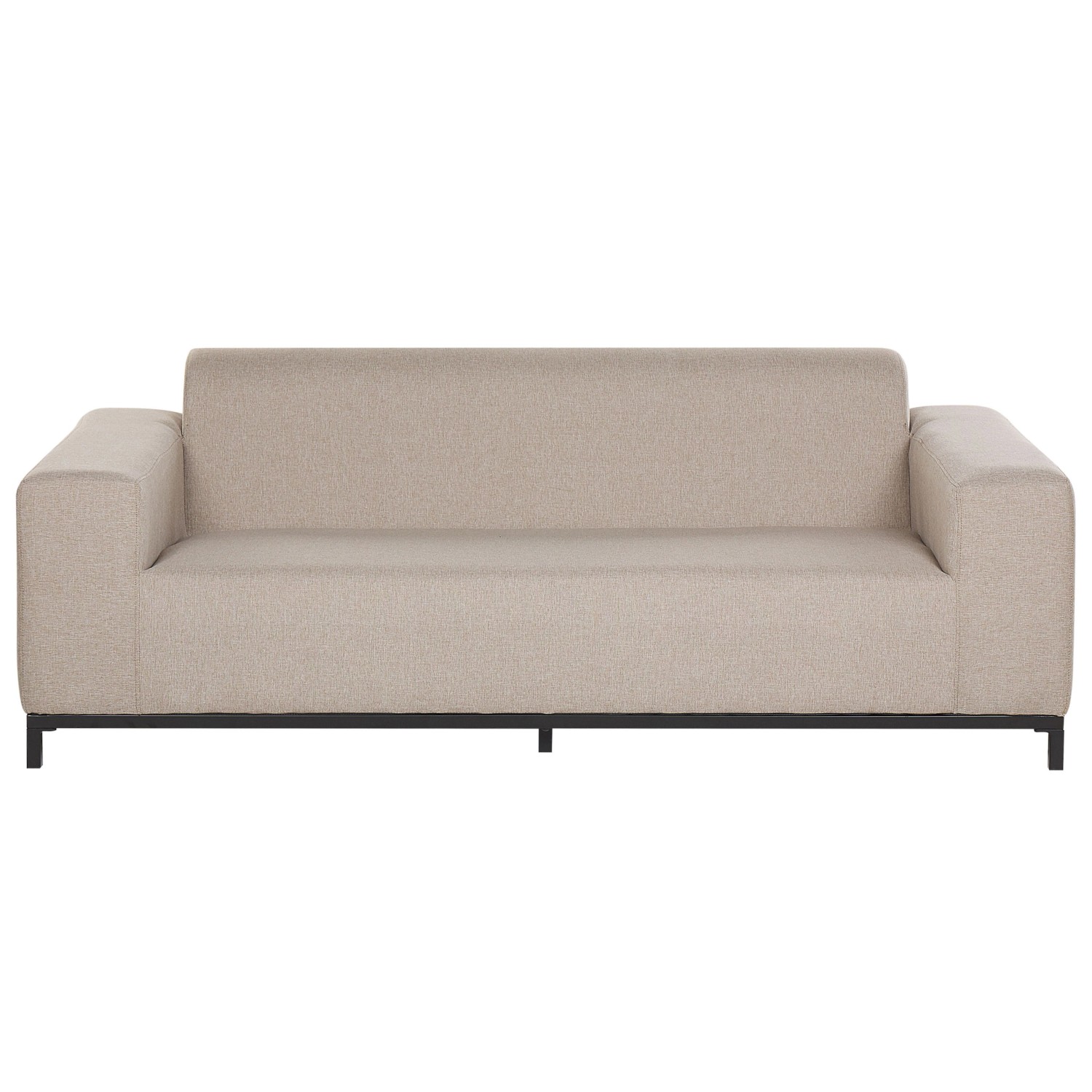 Beliani Gartensofa Beige Schwarz 84x186x68 Beliani Gartensofa Beige Schwarz 84x186x68 von BELIANI