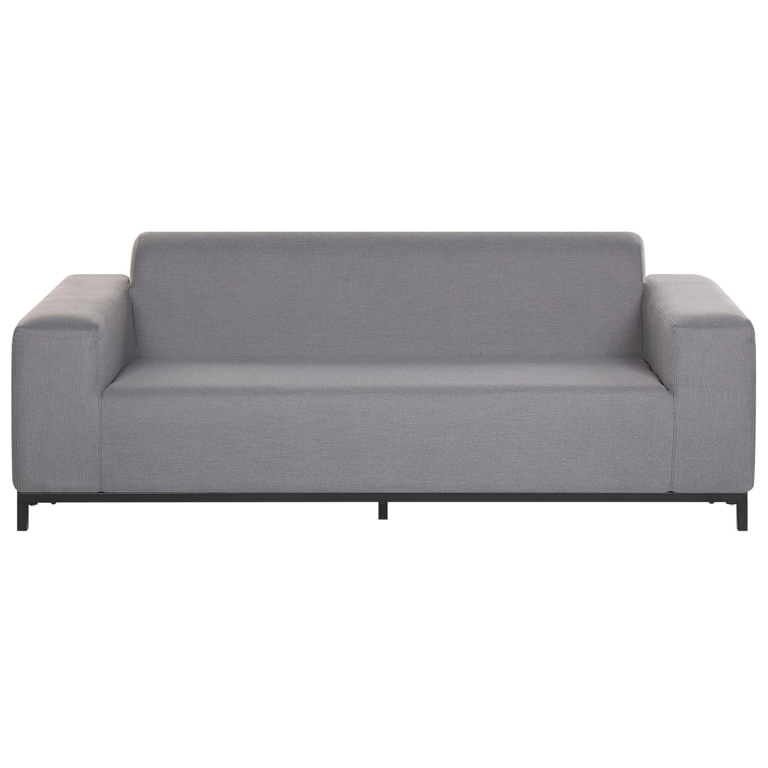Beliani Gartensofa Grau Schwarz 84x186x68 Beliani Gartensofa Grau Schwarz 84x186x68 von BELIANI