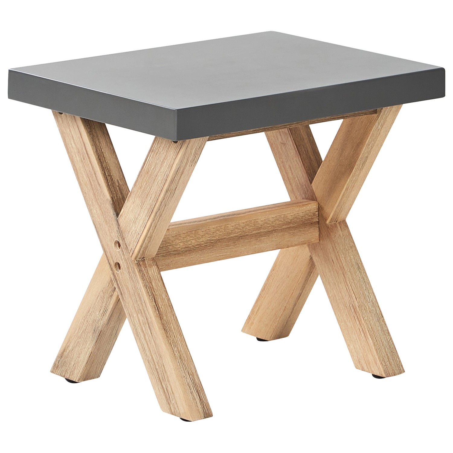 Beliani Gartenstuhl Grau Heller Holzfarbton 40x51x45 Beliani Gartenstuhl Grau Heller Holzfarbton 40x51x45 von BELIANI