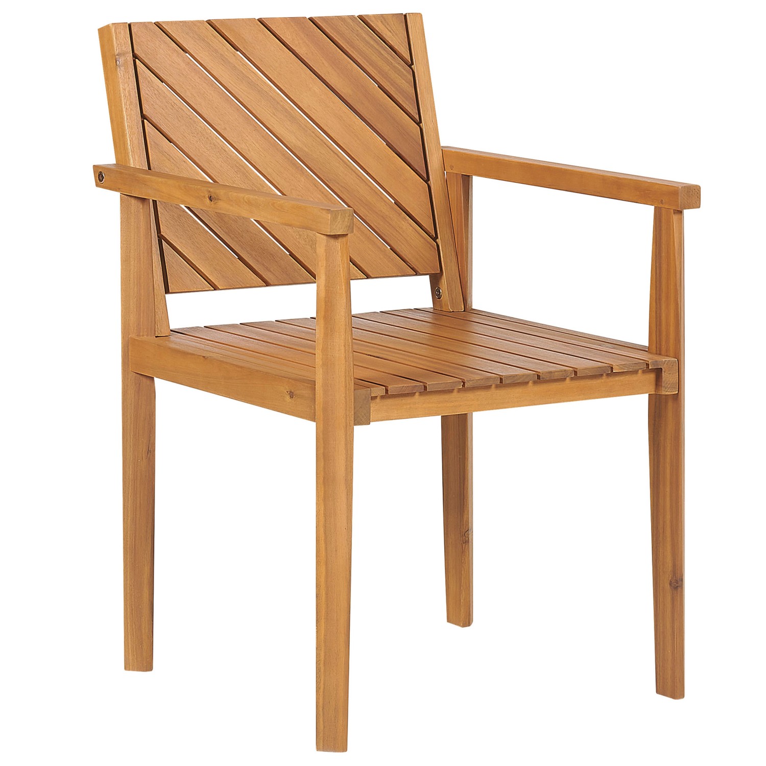Beliani Gartenstuhl Heller Holzfarbton 40x55x82 Beliani Gartenstuhl Heller Holzfarbton 40x55x82 von BELIANI