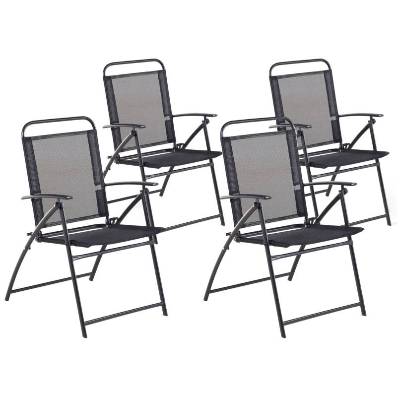 Beliani Gartenstuhl Schwarz 66x48x90 von BELIANI