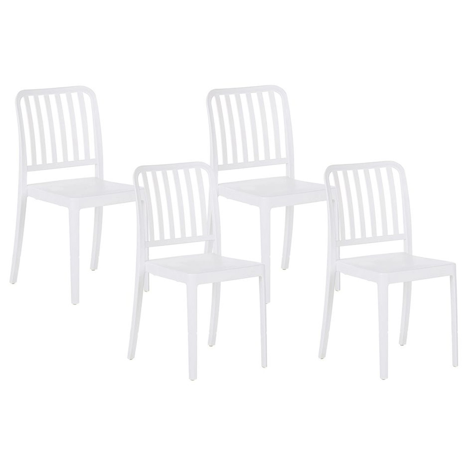 Beliani Gartenstuhl Weiss 47x42x82 Beliani Gartenstuhl Weiss 47x42x82 von BELIANI
