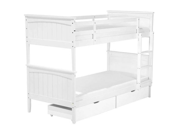 Beliani HOCHBETT, Weiß, Holz, 90x200 cm, Kinder- & Jugendzimmer, Kindermöbel, Kinderbetten, Hochbetten von BELIANI