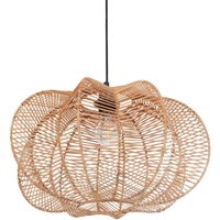 Hängelampe Naturfarben aus Rattan Boho Stil Modern Hängeleuchte für Esstisch Esszimmer Wohnzimmer Schlafzimmer von BELIANI