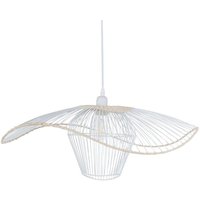 Beliani - Hängelampe Weiß u. Beige aus Rattan Boho Stil Modern Hängeleuchte für Esstisch Esszimmer Wohnzimmer Schlafzimmer Beliani - Hängelampe Weiß u. Beige aus Rattan Boho Stil Modern Hängeleuchte für Esstisch Esszimmer Wohnzimmer Schlafzimmer von BELIANI