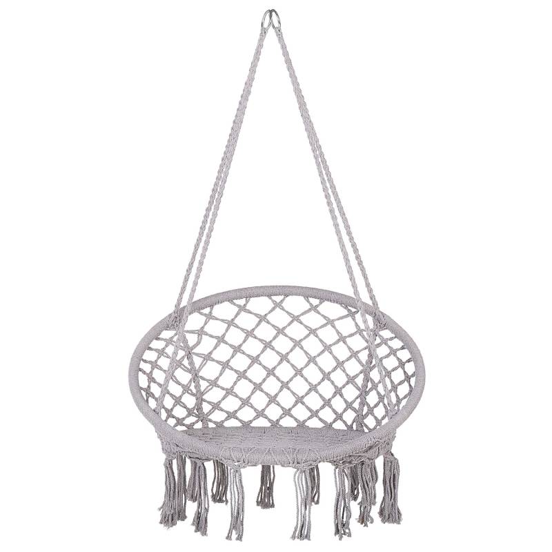 Beliani Hängesessel Grau 61x51x107 von BELIANI