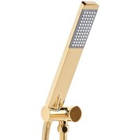 Beliani - Handbrause Gold Metall Rechteckig Stab 1 Strahlart Modern Klassisch Duschkopf Badezimmer Stabhandbrause Stabbrause Beliani - Handbrause Gold Metall Rechteckig Stab 1 Strahlart Modern Klassisch Duschkopf Badezimmer Stabhandbrause Stabbrause von BELIANI