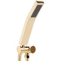 Beliani - Handbrause Gold Metall Rechteckig Stab 1 Strahlart Modern Klassisch Duschkopf Badezimmer Stabhandbrause Stabbrause Beliani - Handbrause Gold Metall Rechteckig Stab 1 Strahlart Modern Klassisch Duschkopf Badezimmer Stabhandbrause Stabbrause von BELIANI
