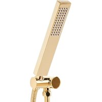 Beliani - Handbrause Gold Metall Rechteckig Stab 1 Strahlart Modern Klassisch Duschkopf Badezimmer Stabhandbrause Stabbrause Beliani - Handbrause Gold Metall Rechteckig Stab 1 Strahlart Modern Klassisch Duschkopf Badezimmer Stabhandbrause Stabbrause von BELIANI