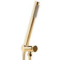 Beliani - Handbrause Gold Metall Rund Stab 1 Strahlart Modern Klassisch Duschkopf Badezimmer Stabhandbrause Stabbrause von BELIANI