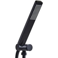 Beliani - Handbrause Schwarz Metall Rechteckig Stab 1 Strahlart Modern Klassisch Duschkopf Badezimmer Stabhandbrause Stabbrause Beliani - Handbrause Schwarz Metall Rechteckig Stab 1 Strahlart Modern Klassisch Duschkopf Badezimmer Stabhandbrause Stabbrause von BELIANI