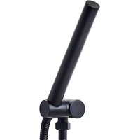 Handbrause Schwarz Metall Rund Stab 1 Strahlart Modern Klassisch Duschkopf Badezimmer Stabhandbrause Stabbrause von BELIANI