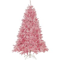 Beliani - Weihnachtsbaum 210 cm Rosa aus Kunststoff mit Ständer Weihnachtszeit Weihnachten Wohnzimmer Modern - Rosa von BELIANI