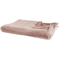 Beliani - Kuscheldecke Rosa Polyester 200 x 220 cm Plüsch Decke Felloptik Schlafzimmer Wohnzimmer von BELIANI