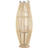 Laterne Braun 84 cm mit Windlicht aus Glas für den Innen- und Aussenbereich dekoratiiv Modern von BELIANI