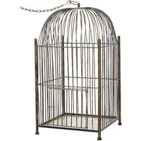Beliani - Laterne Gold Vogelkäfig aus Eisen 62 cm Vintage Look Antik Optik Deko Wohnaccessoires Beliani - Laterne Gold Vogelkäfig aus Eisen 62 cm Vintage Look Antik Optik Deko Wohnaccessoires von BELIANI