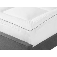 Matratzen Topper Weiß 90 x 200 cm Baumwolle Komfortabel Weich Härtegrad - Weiß von BELIANI