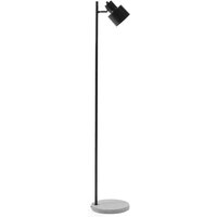 Stehlampe Schwarz Metall 149 cm Betonfuß verstellbarer Schirm Scheinwerfer-Look Kabel mit Schalter Industrie Design - Grau von BELIANI